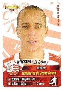 Sticker Derley - Campeonato Brasileiro 2012 - Panini