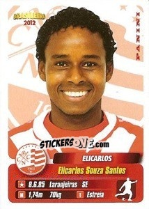 Sticker Elicarlos - Campeonato Brasileiro 2012 - Panini