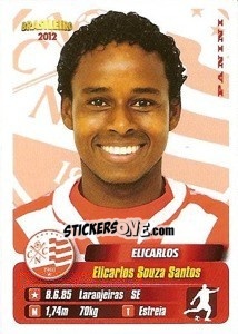 Cromo Elicarlos - Campeonato Brasileiro 2012 - Panini