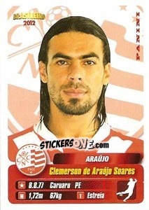 Sticker Araujo - Campeonato Brasileiro 2012 - Panini