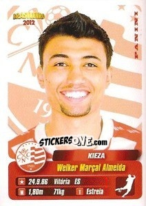 Sticker Kieza - Campeonato Brasileiro 2012 - Panini