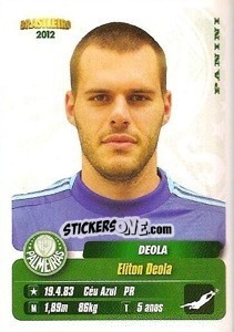 Sticker Deola - Campeonato Brasileiro 2012 n. 240 - Panini