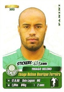 Figurina Thiago Heleno - Campeonato Brasileiro 2012 - Panini