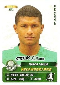 Cromo Marcio Araujo - Campeonato Brasileiro 2012 - Panini