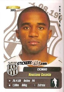 Sticker Cicinho - Campeonato Brasileiro 2012 - Panini