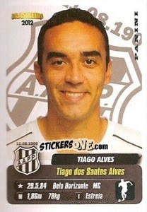 Cromo Tiago Alves - Campeonato Brasileiro 2012 n. 259 - Panini