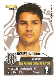Sticker Ferron - Campeonato Brasileiro 2012 - Panini