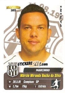 Sticker Marcinho - Campeonato Brasileiro 2012 - Panini