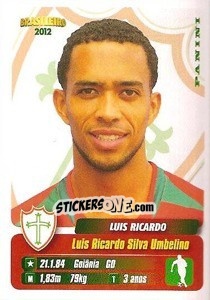 Sticker Luis Ricardo - Campeonato Brasileiro 2012 - Panini