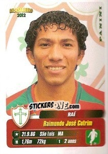 Sticker Rai - Campeonato Brasileiro 2012 n. 280 - Panini