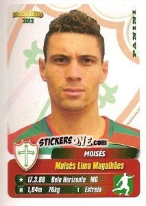 Sticker Moises - Campeonato Brasileiro 2012 n. 285 - Panini
