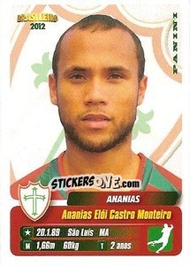 Sticker Ananias - Campeonato Brasileiro 2012 - Panini