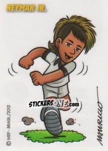 Sticker Neymar Jr. (caricatura Mauricio) - Campeonato Brasileiro 2012 n. 292 - Panini