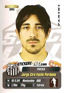Sticker Fucile - Campeonato Brasileiro 2012 - Panini