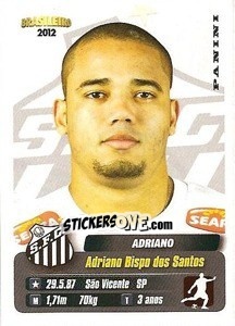 Sticker Adriano - Campeonato Brasileiro 2012 n. 300 - Panini