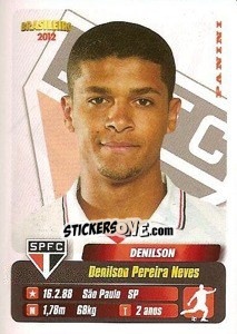 Sticker Denilson - Campeonato Brasileiro 2012 - Panini