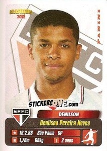 Sticker Denilson - Campeonato Brasileiro 2012 n. 317 - Panini
