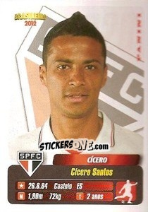 Sticker Cicero - Campeonato Brasileiro 2012 - Panini