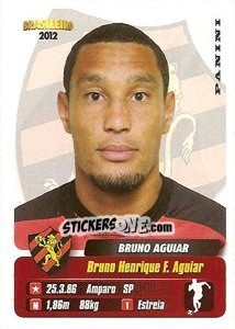 Cromo Bruno Aguiar - Campeonato Brasileiro 2012 - Panini