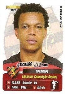 Cromo Edcarlos - Campeonato Brasileiro 2012 - Panini