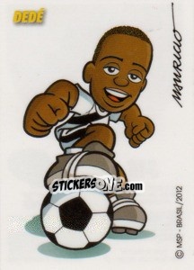 Sticker Dede (caricatura Mauricio) - Campeonato Brasileiro 2012 - Panini