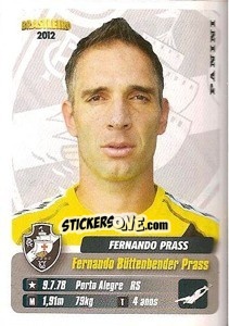 Sticker Fernando Prass - Campeonato Brasileiro 2012 n. 347 - Panini