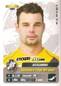 Figurina Alessandro - Campeonato Brasileiro 2012 - Panini