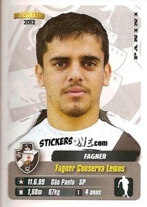 Sticker Fagner - Campeonato Brasileiro 2012 n. 349 - Panini
