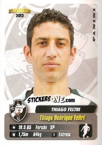 Sticker Thiago Feltri - Campeonato Brasileiro 2012 - Panini