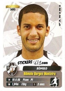 Sticker Romulo - Campeonato Brasileiro 2012 - Panini