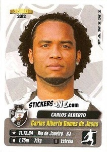 Cromo Carlos Alberto - Campeonato Brasileiro 2012 - Panini