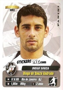 Figurina Diego Souza - Campeonato Brasileiro 2012 - Panini