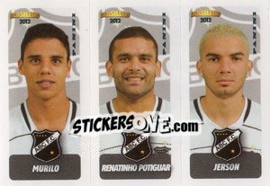 Sticker Murilo / R.Potiguar / Jerson - Campeonato Brasileiro 2012 n. 365 - Panini