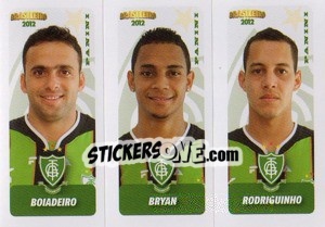 Cromo Boiadeiro / Bryan / Rodriguinho - Campeonato Brasileiro 2012 - Panini