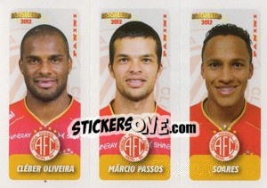 Sticker C.Oliveira / M.Passos / Soares - Campeonato Brasileiro 2012 - Panini