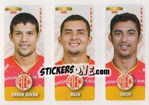 Sticker E.Rocha / Nata / Lucio - Campeonato Brasileiro 2012 - Panini