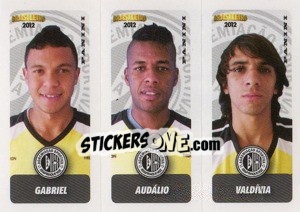 Figurina Gabriel / Audalio / Valdivia - Campeonato Brasileiro 2012 - Panini