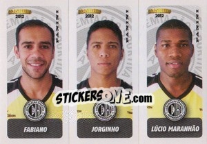 Cromo Fabiano / Jorginho / L.Maranhao - Campeonato Brasileiro 2012 - Panini