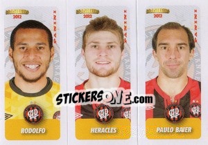 Cromo Rodolfo / Heracles / P.Baier - Campeonato Brasileiro 2012 - Panini