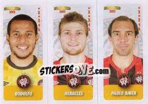 Sticker Rodolfo / Heracles / P.Baier - Campeonato Brasileiro 2012 n. 392 - Panini