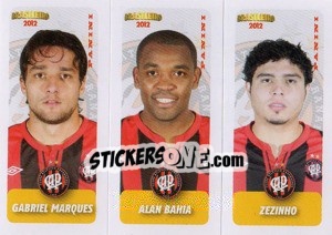 Cromo G.Marques / A.Bahia / Zezinho - Campeonato Brasileiro 2012 n. 393 - Panini