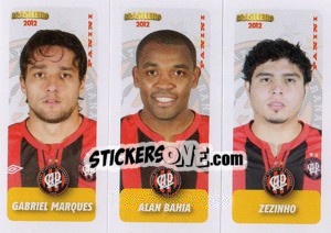 Sticker G.Marques / A.Bahia / Zezinho - Campeonato Brasileiro 2012 - Panini