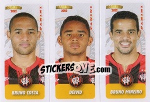 Sticker R.Costa / Deivid / B.Mineiro - Campeonato Brasileiro 2012 - Panini