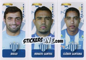 Sticker Diego / R.Santos / C.Santana - Campeonato Brasileiro 2012 - Panini