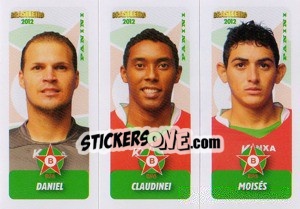 Sticker Daniel / Claudinei / Moises - Campeonato Brasileiro 2012 n. 406 - Panini