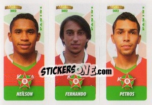 Sticker Neilson / Fernando / Petros - Campeonato Brasileiro 2012 - Panini