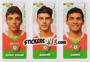 Sticker R.Goiano / Rodames / Gabriel - Campeonato Brasileiro 2012 - Panini