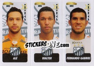 Sticker Ale / Walter / F.Gabriel - Campeonato Brasileiro 2012 - Panini