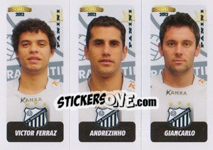 Sticker V.Ferraz / Andrezinho / Giancarlo - Campeonato Brasileiro 2012 n. 411 - Panini