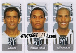 Figurina Adilson / W.Thiego / J.Marcos - Campeonato Brasileiro 2012 - Panini